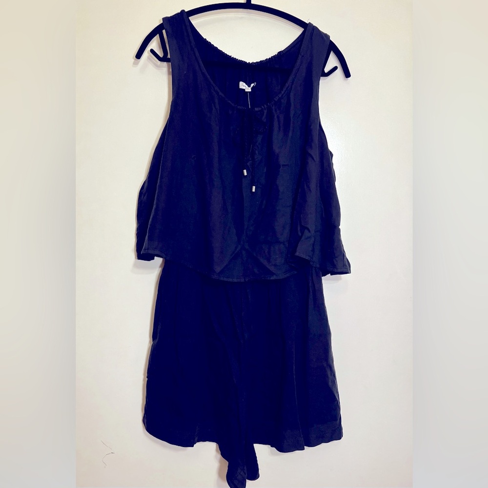 Spendid Black Sleeveless Romper